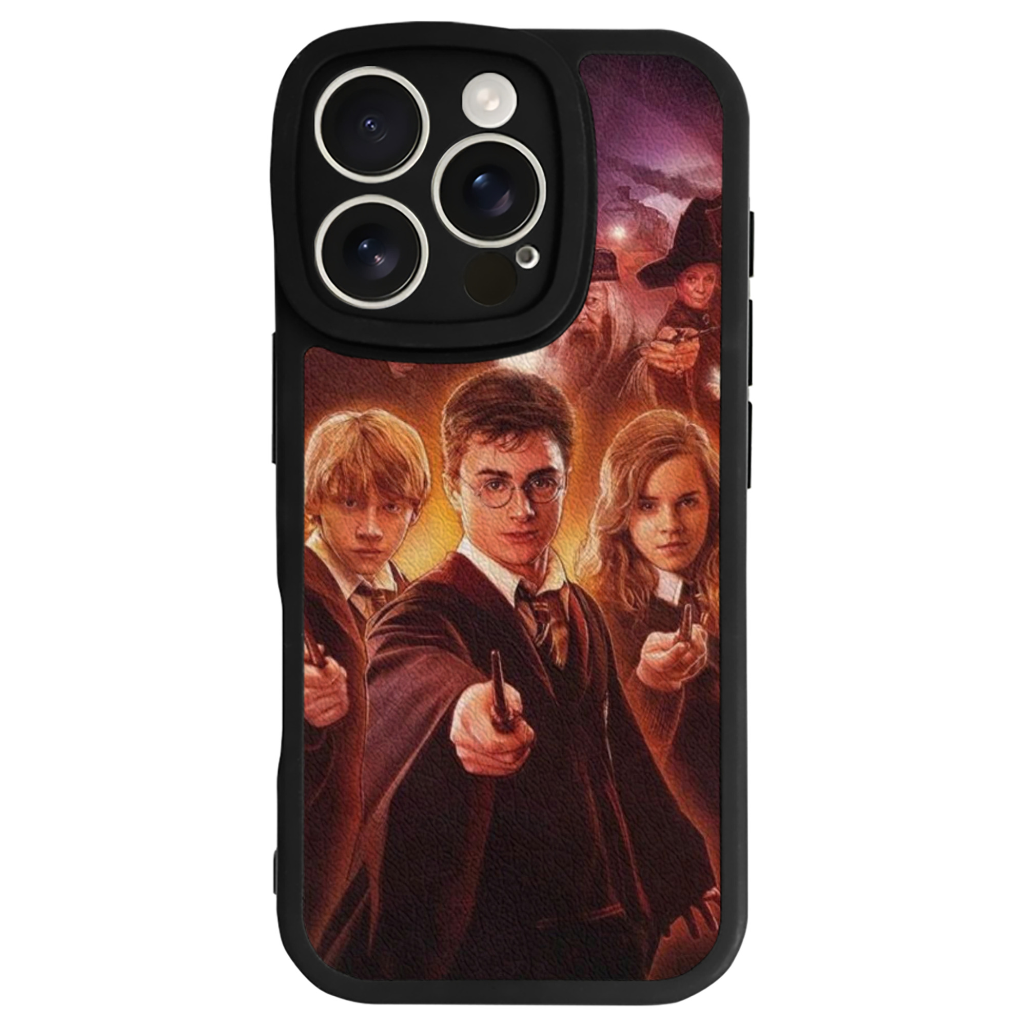 （画像用） Harry Potter ハリー・ポッターシリーズ 【iPhone 16シリーズ対応】シリコンスマホケース（レザー調） 材質：シリコン